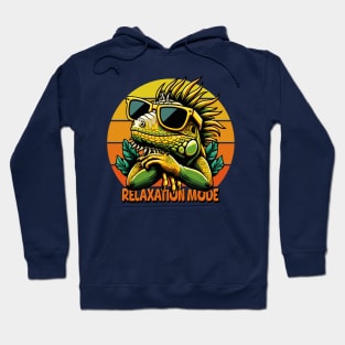 Relaxation mode: The Ultimate Iguana T-Shirt Hoodie